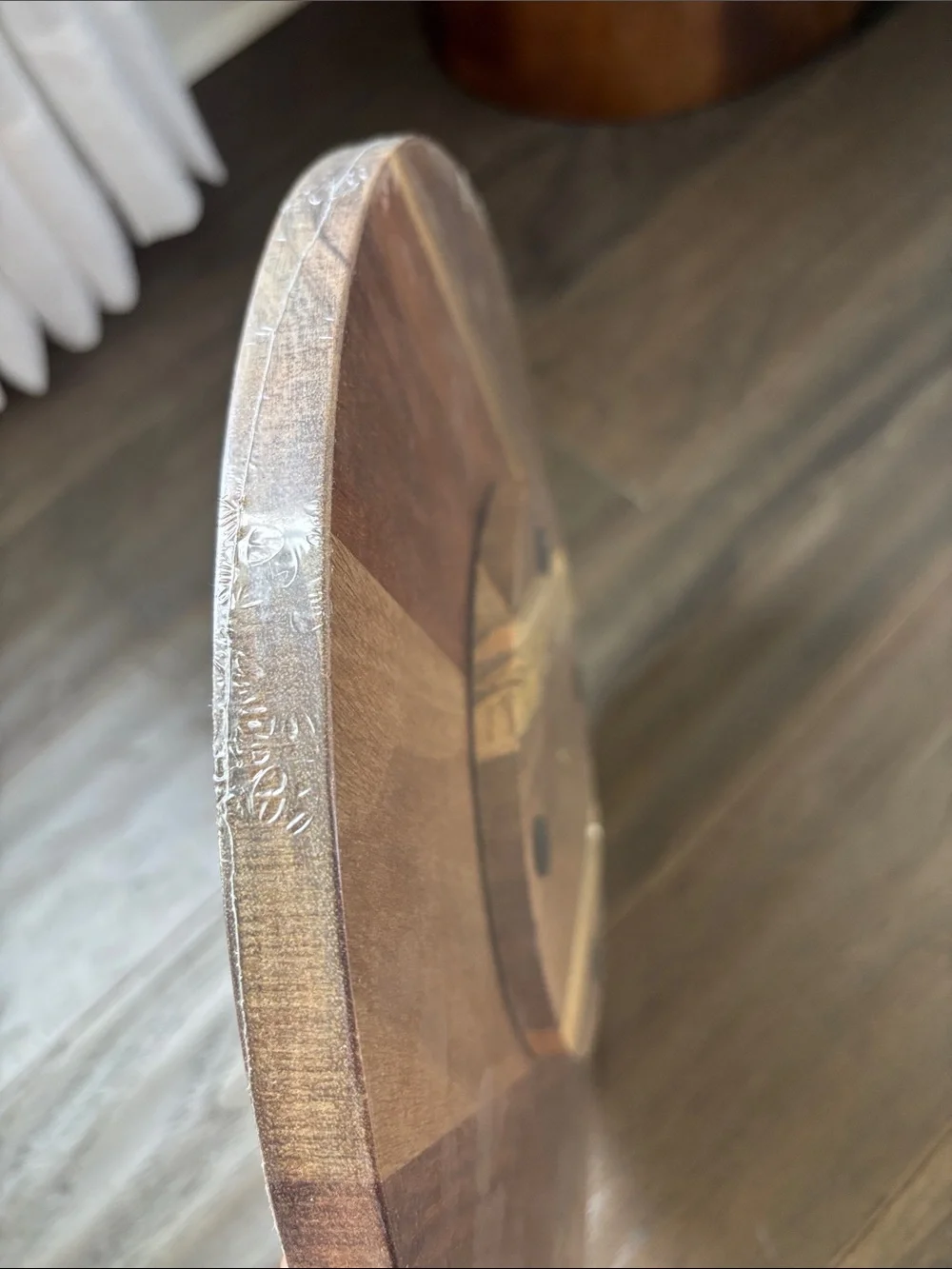 Acacia Wood Lazy Susan turntable serving charcuterie,pantry condiments,spices